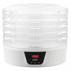 Deshidrator pentru fructe First Austria FA-5126-8, 380W, 5 nivele, Fara BPA, Termostat, Timer reglabil, 35-70°C, Alb