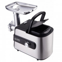 Masina de tocat carne First Austria FA-5143-3, 1200W, Accesoriu pentru carnati, Inversare, Otel rezistent, Inox/Negru