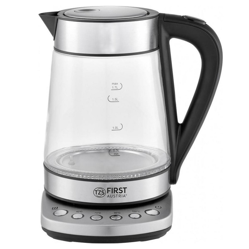 First Austria FA-5405-9 Electric Kettle, 2200W, 1.7 L, 4 Settings, LED, Indicator, Keep Warm, Stainless Steel