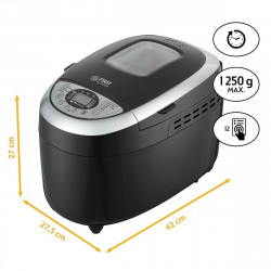 Masina de facut paine FIRST FA-5152-3-BA, 850W, 1.25 kg, 12 programe, Timer, Acoperire antiaderenta, Negru/inox