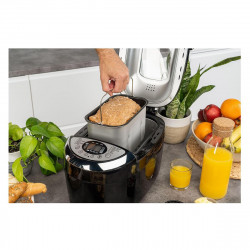 Masina de facut paine FIRST FA-5152-3-BA, 850W, 1.25 kg, 12 programe, Timer, Acoperire antiaderenta, Negru/inox