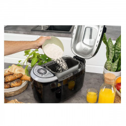 Masina de facut paine FIRST FA-5152-3-BA, 850W, 1.25 kg, 12 programe, Timer, Acoperire antiaderenta, Negru/inox