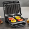 Tefal OptiGrill+ GC717810, 2000W, 6 προγράμματα, Αντικολλητική επίστρωση, Οθόνη αφής, Έξυπνη ψησταριά, Μαύρο