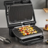 Електрическа скара Tefal OptiGrill+ GC717810, 2000W, 6 програми, Тефлоново незалепващо покритие, Touch screen, Интелигентен грил, Max 240C, Черен