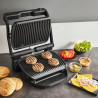 Tefal OptiGrill+ GC717810 Electric Grill, 2000W, 6 Programs, Teflon Non-Stick Coating, Touch Screen, Smart Grill, Max 240°C, Black