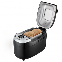 Masina de facut paine FIRST FA-5152-3-BA, 850W, 1.25 kg, 12 programe, Timer, Acoperire antiaderenta, Negru/inox