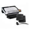 Ηλεκτρική ψησταριά Tefal OptiGrill+ Waffles GC716D12, 2000W, 6 προγράμματα, αντικολλητική επίστρωση Teflon, πλάκες βάφλας, ρύθμιση θερμοκρασίας, Max 275C, Inox
