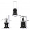 Resigilat: Procesor de alimente 3in1 Kumtel HFP-02, 350W, Blender, Chopper, Rendezvous, 500ml, 2 viteze, fără BPA, Inox / negru