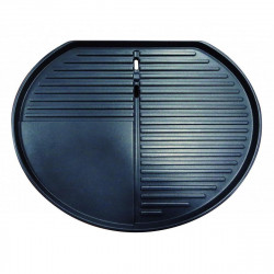 Gratar electric First Austria FA-5350-1, 2400W, Termostat, Termometru, Placa antiaderenta, Alimentare impermeabila, Roti, Negru