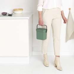 Кош за смет за разделно събиране Brabantia Sort&Go 3L, Fir Green