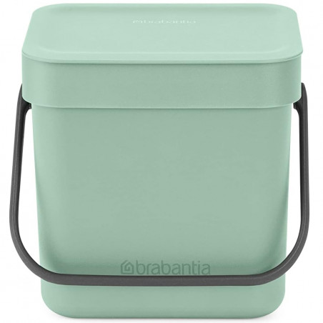 Cos de gunoi colectare selectiva Brabantia Sort&Go 1005520, 3 L, Maner, Verde deschis