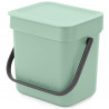 Cos de gunoi colectare selectiva Brabantia Sort&Go 1005520, 3 L, Maner, Verde deschis