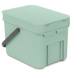 Кош за смет за разделно събиране Brabantia Sort&Go 6L, Jade Green