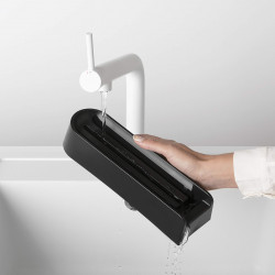 Комплект 3 бр ножове Brabantia Tasty+ 1001176, Закалена стомана, Устойчиви на надраскване и корозия, Тъмносив