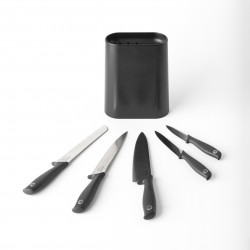 Блок с 5 ножа Brabantia Tasty+ Dark Grey