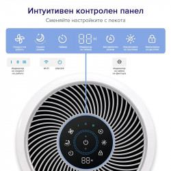 Purificator de aer Levoit Core 300S Pro, 41 m², 23 W, 3 viteze, True HEPA, Comenzi vocale, Timer, 22 dB, HEPA H13, Carbon Activ, Alb