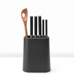 Поставка за ножове Brabantia 1004149, Държач за прибори, Неплъзгаща основа, Тъмносив