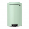 Κάδος απορριμμάτων με πεντάλ Brabantia NewIcon 1008847, 20 l, Ομαλό κλείσιμο, Αντιολισθητική βάση, Ανοιχτό πράσινο