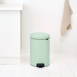 Brabantia NewIcon 1008847 Pedal Bin, 20 L, Soft-Close, Non-Slip Base, Light Green