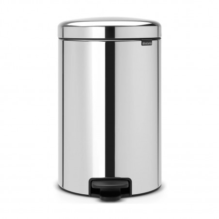 Brabantia NewIcon 649040 Pedal Bin, 20 L, Soft-Close, Non-Slip Base, Stainless Steel