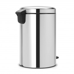 Cos de gunoi cu pedala Brabantia NewIcon 649040, 20 L, Inchidere lina, Baza antiderapanta, Inox