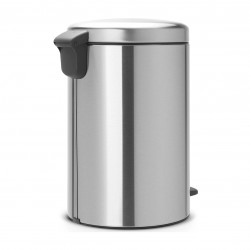 Cos de gunoi cu pedala Brabantia NewIcon 649041, 20 L, Inchidere lina, Baza antiderapanta, Inox/Mate