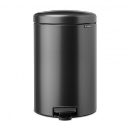 Brabantia NewIcon 1008846 Pedal Bin, 20 L, Soft-Close, Non-Slip Base, Dark Gray