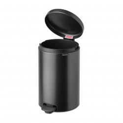 Brabantia NewIcon 1008846 Pedal Bin, 20 L, Soft-Close, Non-Slip Base, Dark Gray