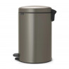 Brabantia NewIcon 649042 Pedal Bin, 20 L, Soft-Close, Non-Slip Base, Gray