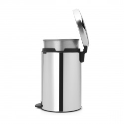 Кош за смет с педал Brabantia NewIcon 20L, Brilliant Steel, метална кофа
