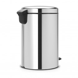 Кош за боклук с педал Brabantia NewIcon 649048, 20 л, Плавно затваряне, Противоплъзгаща основа, Метална вътрешна кофа, Инокс