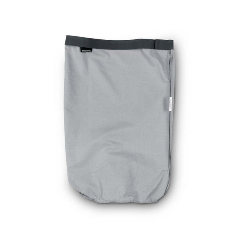 Brabantia Laundry Hamper Liner 90300186, 30–35 L, Washable, Cotton, Gray