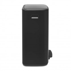 Κάδος Brabantia Bo Pedal 1003185, 60 L, Εύκολο κλείσιμο, Αντιολισθητική βάση, Μαύρο