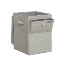 Cutie de rufe stivuibila Brabantia 1000827, 35 L, Deschidere frontala, Capac larg, Pliabil, Gri