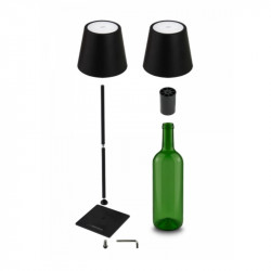 Φωτιστικό γραφείου Esperanza Miram ELD119K, 3W, 300 lm, LED, 2400 mAh, USB, 3 λειτουργίες, Μαύρο