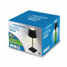 Lampă de birou Esperanza Miram ELD119K, 3W, 300 lm, LED, 2400 mAh, USB, 3 moduri, Negru