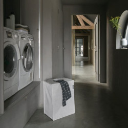 Brabantia Laundry Bag 1001093, 55 L, Rigid, Removable Bottom, Magnetic Handles, Gray