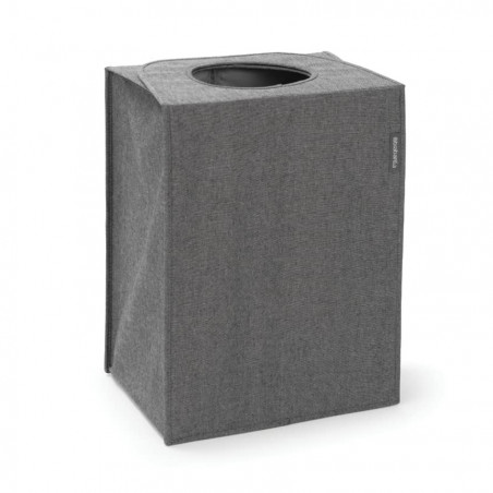 Cos de rufe Brabantia 1001094, 55 L, Fund solid si detasabil, Manere magnetice, Negru