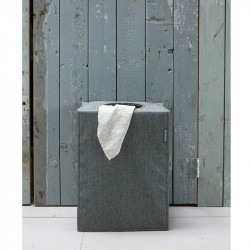 Brabantia Laundry Bag 1001094, 55 L, Rigid, Removable Bottom, Magnetic Handles, Black