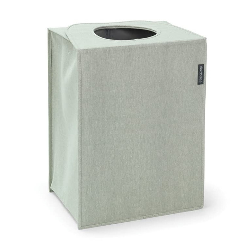 Brabantia Laundry Bag 1001095, 55 L, Rigid, Removable Bottom, Magnetic Handles, Green