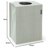 Brabantia Laundry Bag 1001095, 55 L, Rigid, Removable Bottom, Magnetic Handles, Green