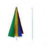 Umbrela de plaja Muhler U5037 651449, 180x180 cm, Fara suport, Brat rabatabil, 8 spițe, Multicolor