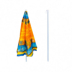 Ομπρέλα παραλίας Muhler U5037 651449, 180x180 cm, Χωρίς βάση, Βραχίονας σπασίματος, 8 πλευρές, Ποικιλία