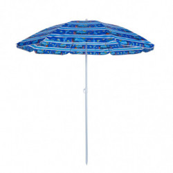 Umbrela de plaja Muhler U5037 651449, 180x180 cm, Fara suport, Brat rabatabil, 8 spițe, Multicolor