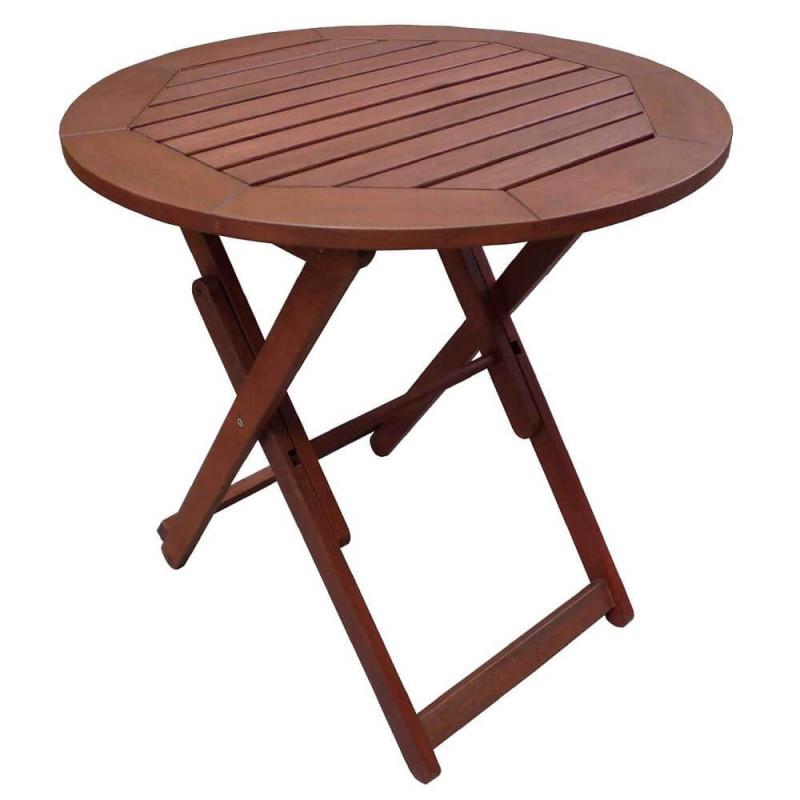 Маса сгъваме Muhler Meranti Ø70xH74cm, дърво