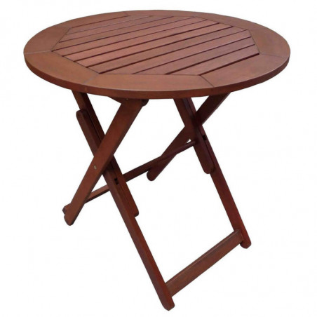 Маса сгъваме Muhler Meranti Ø70xH74cm, дърво