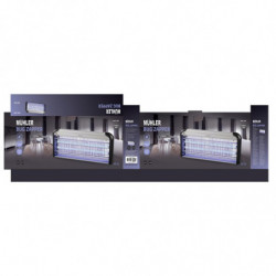 Лампа против насекоми Muhler MIK-100 1003954, 40W, 100 м2, Безопасна за хора и животни, Тиха работа, Черен/сив