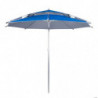 Ομπρέλα παραλίας Muhler 22511008629, Ø190 cm, Ύψος 203 cm, 8 νευρώσεις από fiberglass, Ρυθμιζόμενη κλίση, UV προστασία UPF 50+, Μπλε