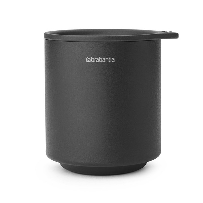 Κουτί αξεσουάρ μπάνιου Brabantia MindSet Mineral 1005686, Αντιολισθητική βάση, Φινίρισμα Mineral, Γκρι