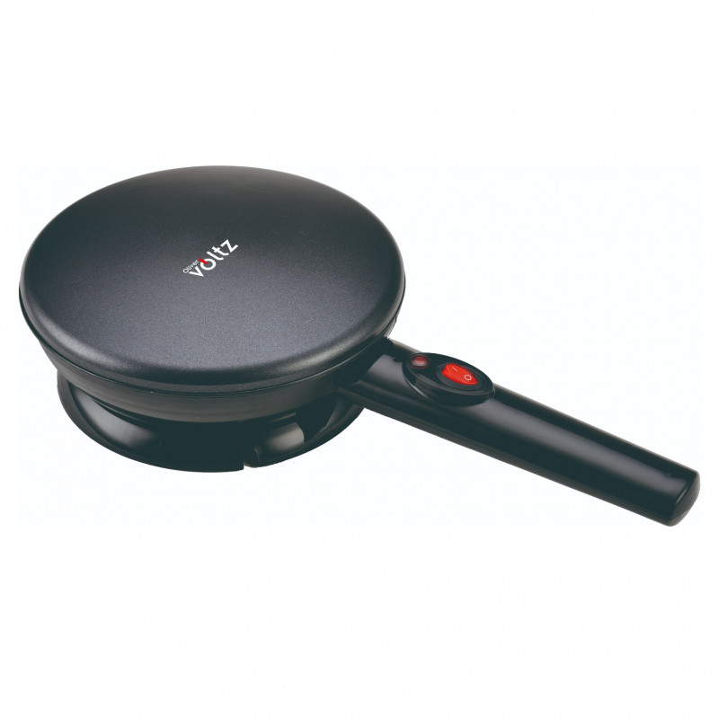 Oliver Voltz OV51323B Pancake Maker, 800W, Temperature Control, Indicator Light, Non-stick Coating, Black